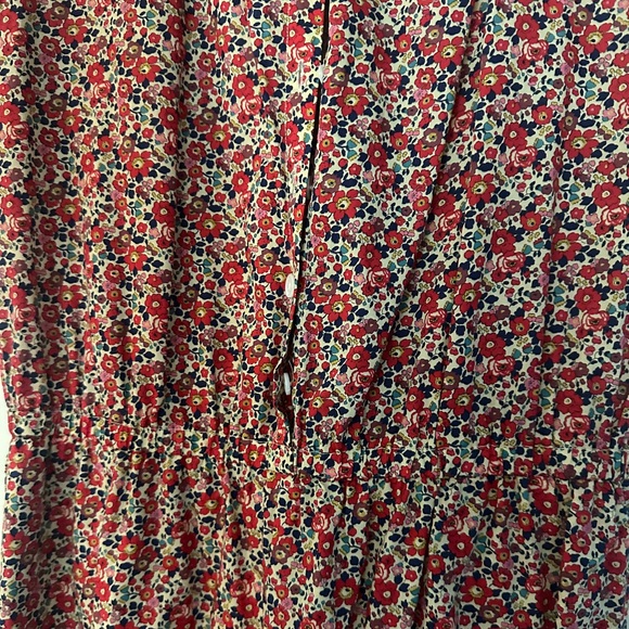 J.Crew Liberty Floral Red Women's Romper - Size XS - Picture 4 of 5